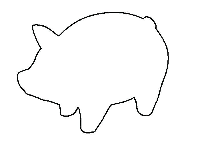 700x554 Pig Outline Coloring Pages Flowers And Butterflies Piggy Bank