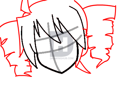 400x300 How To Draw Teto Kasane, Teto Kasane, Step