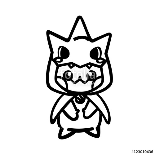 500x500 Pikachu Line Art Drawing Stock Image And Royalty Free Vector