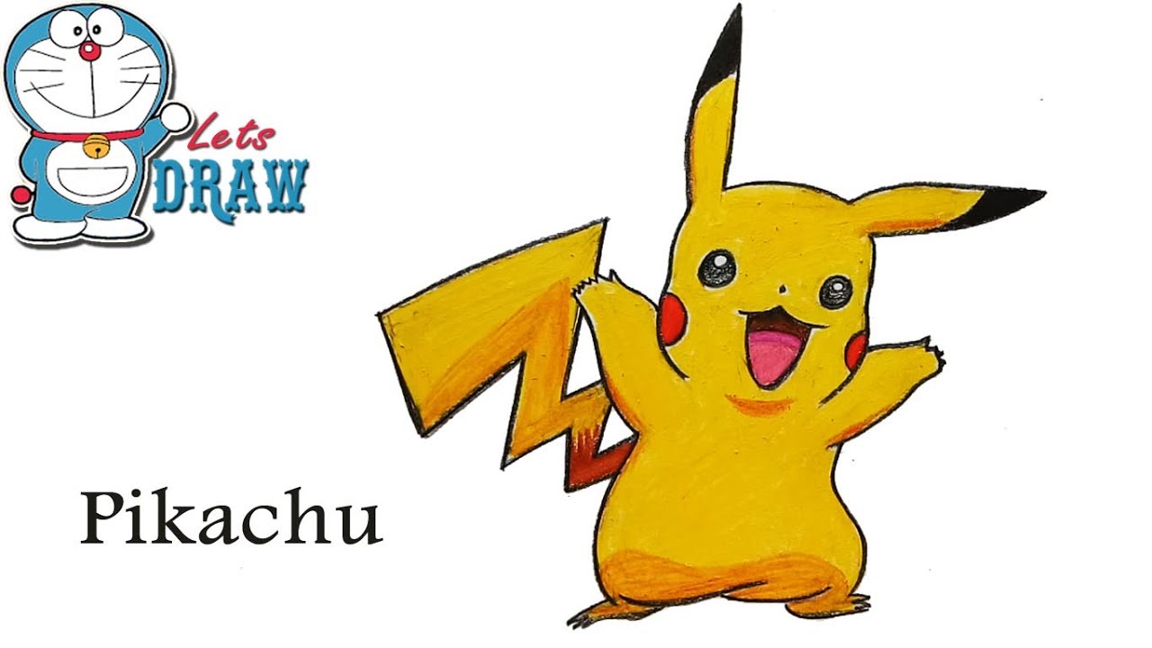 1280x720 How To Draw Pikachu Pokemon Step