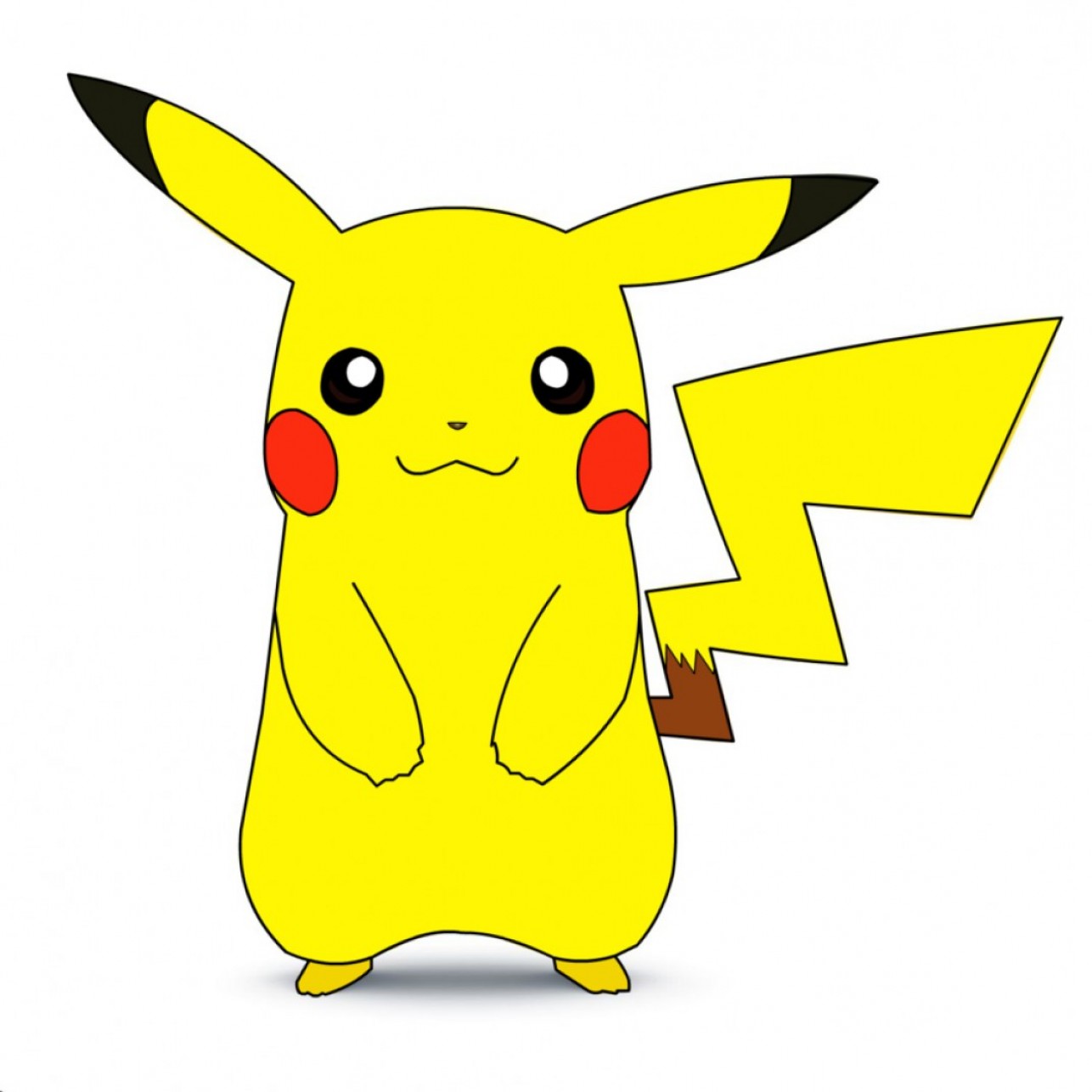 1286x1286 Pikachu Flash Drawing Vector Concept Art Unit Soidergi