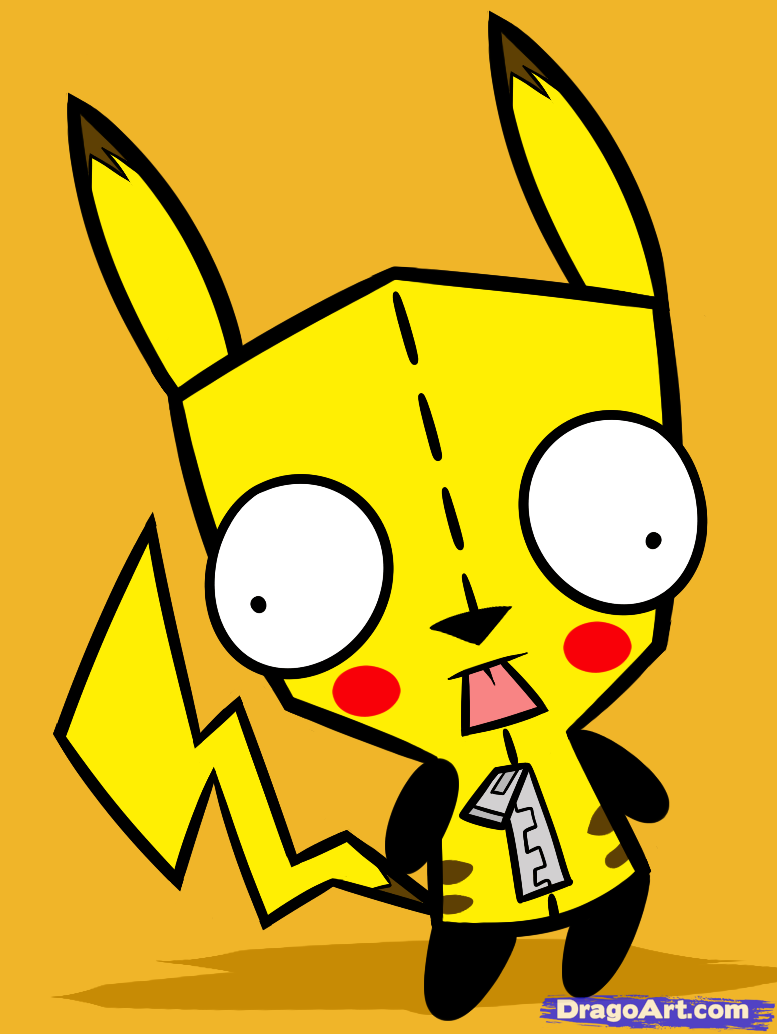 777x1034 How To Draw Pikachu Gir, Step