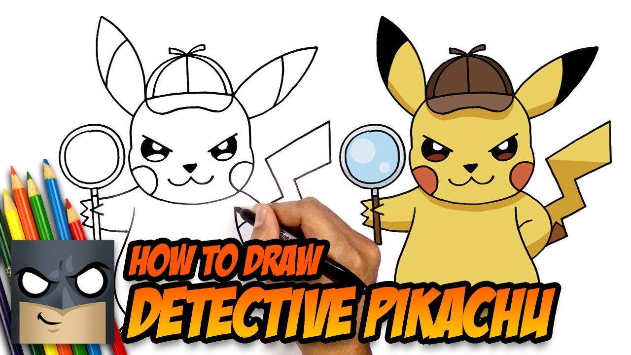 1280x720 How To Draw Pokemon Detective Pikachu Step