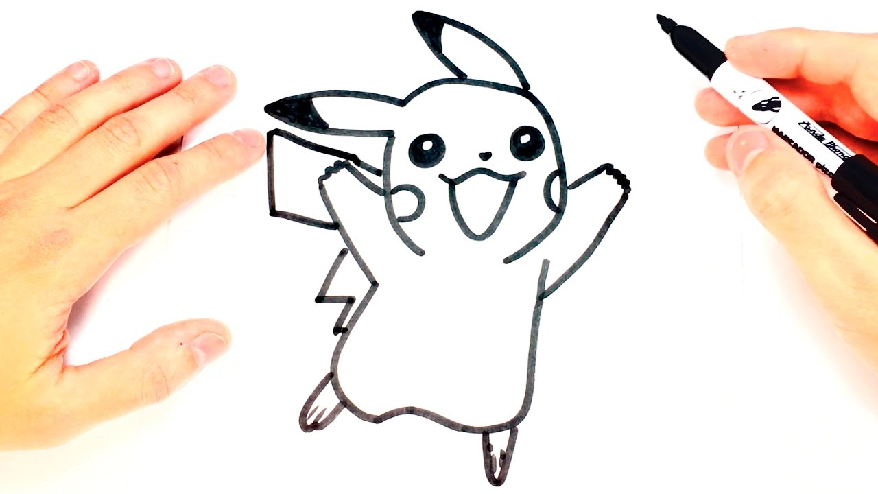 1280x720 pikachu sketch drawing and how to draw a pikachu for kids