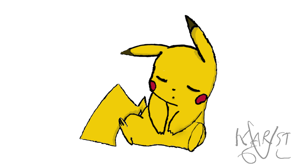 1024x576 Sleepy Drawing Pikachu Transparent Png Clipart Free Download