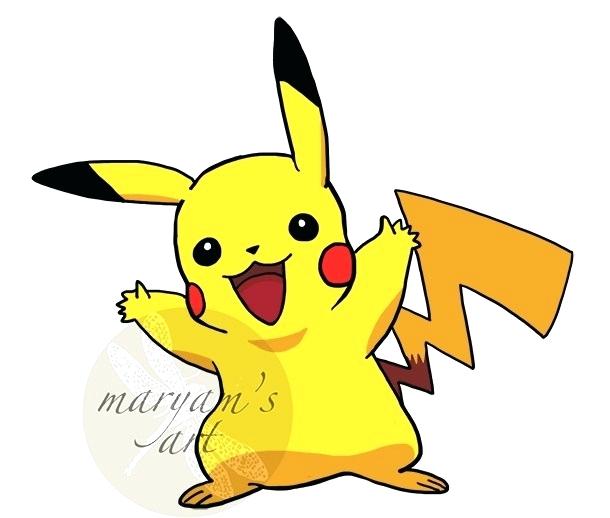 610x518 Simple Pikachu Drawing