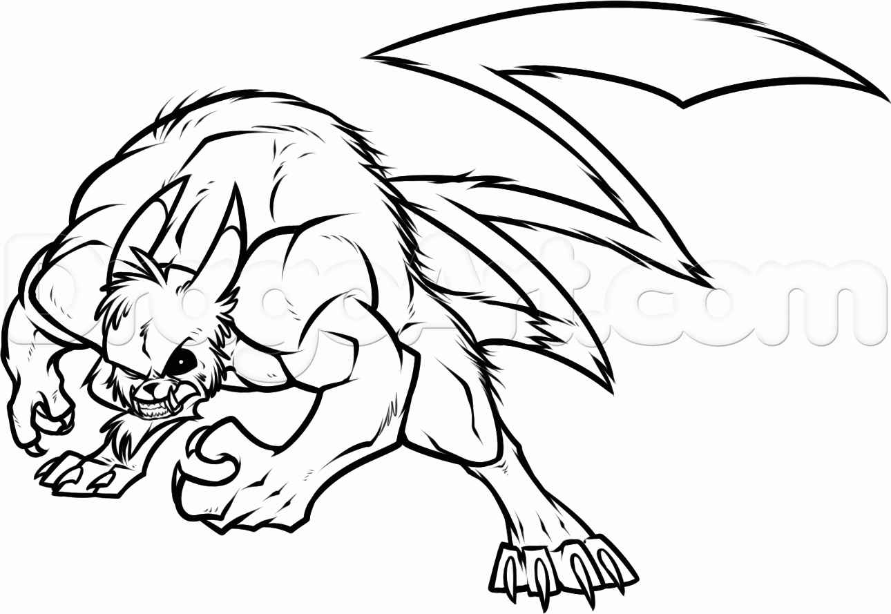 1290x889 How To Draw Mutant Pikachu, Step