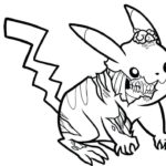 150x150 Pikachu Coloring Pages Craft Line Drawing
