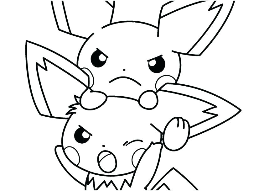 827x609 Zombie Pikachu Colouring