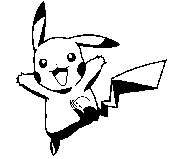 600x540 Collection Of Free Pikachu Drawing Black And White Download On Ui Ex