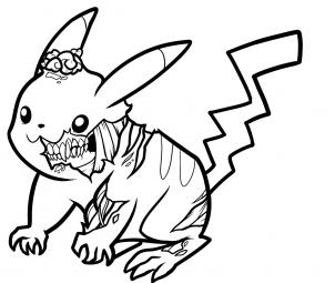 302x255 How To Draw Zombie Pikachu, Zombie Pikachu, Step