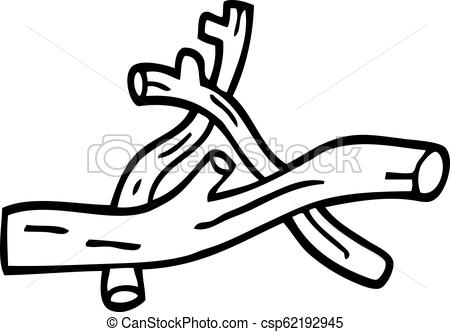450x332 Line Drawing Cartoon Pile Of Twigs
