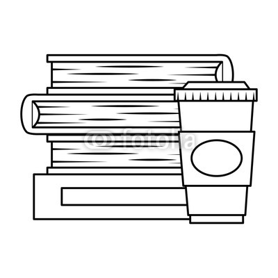 400x400 Pile Text Books With Coffee Drink Buy Photos Ap Images