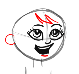 253x240 How To Draw Cartoon Pilgrim Girl For Thanksgiving Step