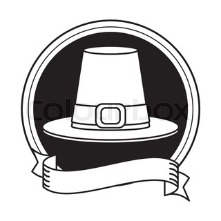320x320 Thanksgiving Day Pilgrim Hat With Stock Vector Colourbox