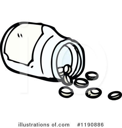 400x420 Pill Bottle Spilling Clipart Collection