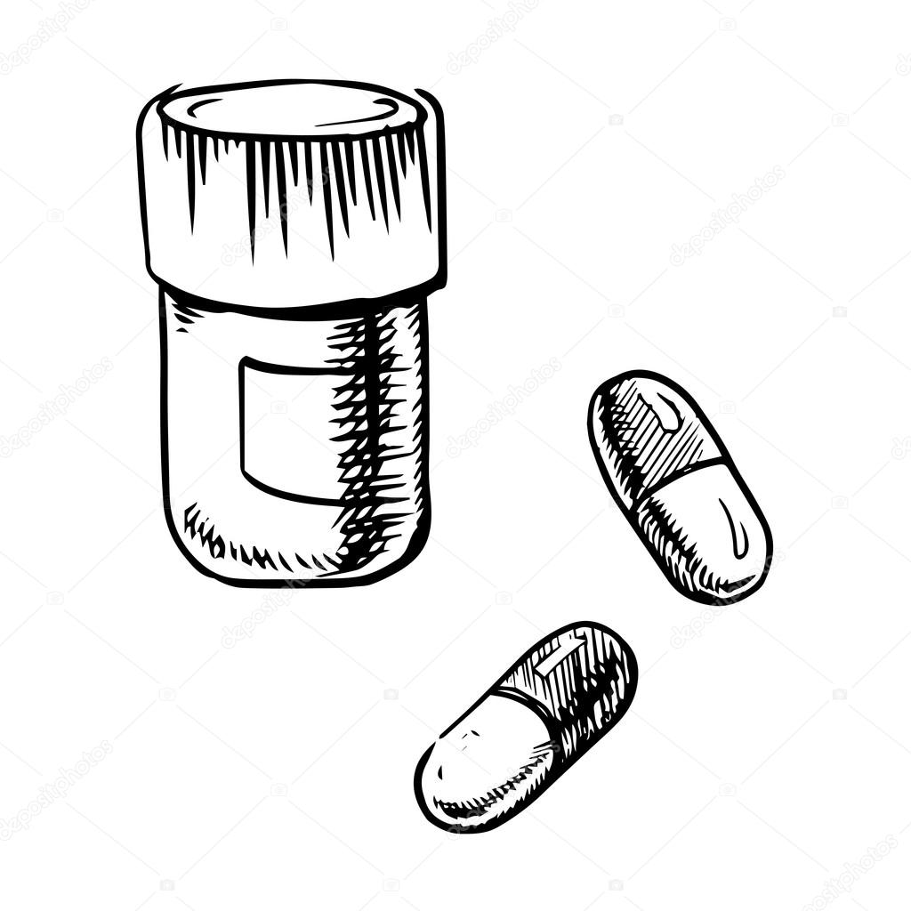 1024x1024 Pill Clipart Sketch Frames Illustrations Hd Images Photo