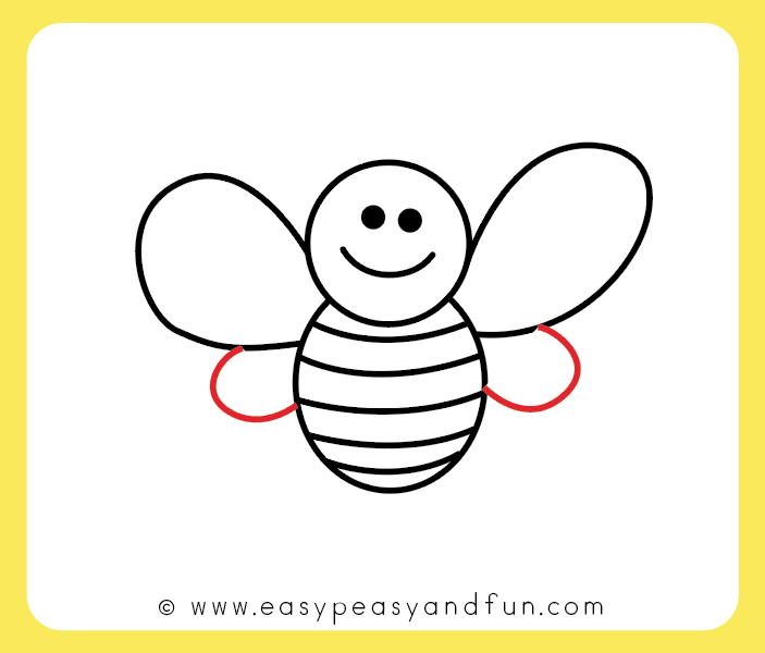 703x600 How To Draw A Bee