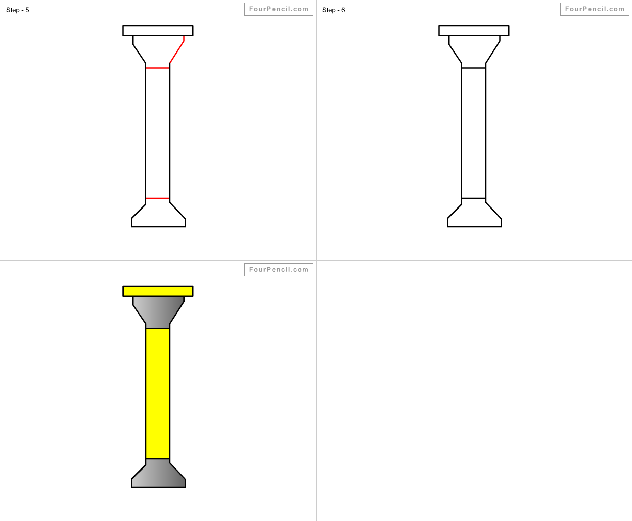 1250x1032 How To Draw Pillar For Kids Step