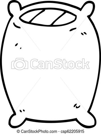 354x470 Line Drawing Cartoon Comfy Pillow