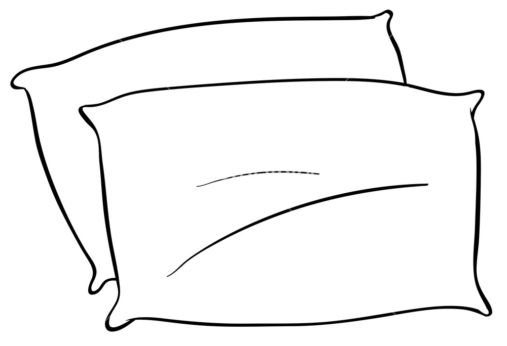 1000x684 Close Up Two Pillows With No Pattern Royalty Free Stock Image