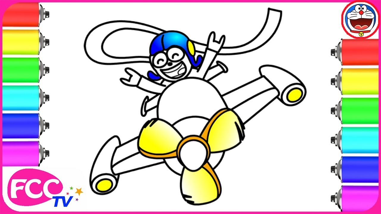 1280x720 How To Draw A Pilot, Coloring Pages For Kids Drawing