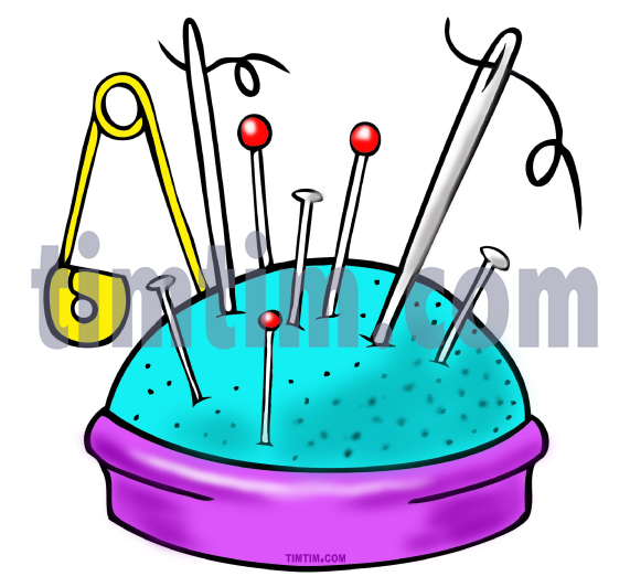 571x532 Free Drawing Of A Pincushion From The Category Hobby Sewing