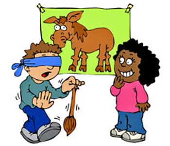 Pin The Tail On The Donkey Drawing | Free download on ClipArtMag