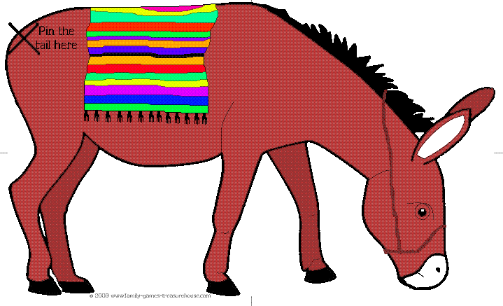 719x437 Pin The Tail On The Donkey Coloured Usually We Draw Our Own