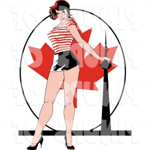 300x300 Pinup Drawing Vintage Pin Up Girl Lazttweet