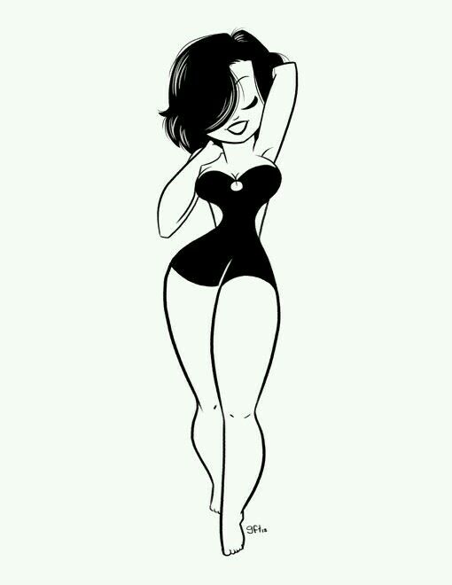 510x660 Rock Your Curves! Crafts In Pin Up Drawings, Illustration