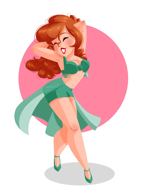 510x660 Drawing Illustration Art Girl Artist Pin Up Burlesque Illustrator