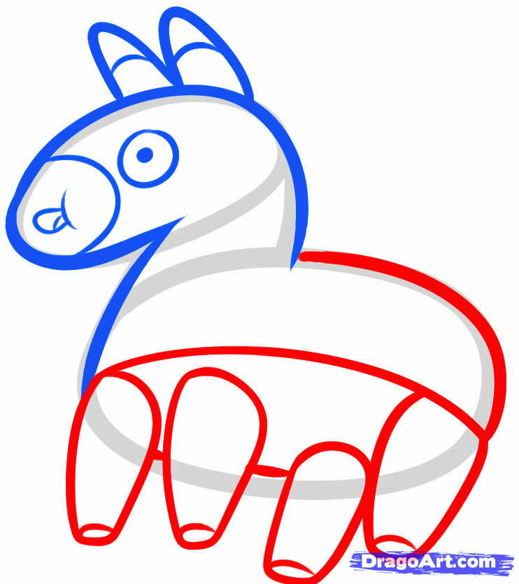 742x835 Draw Manfried The Talking Pinata, Adventure Time, Manfried, Step