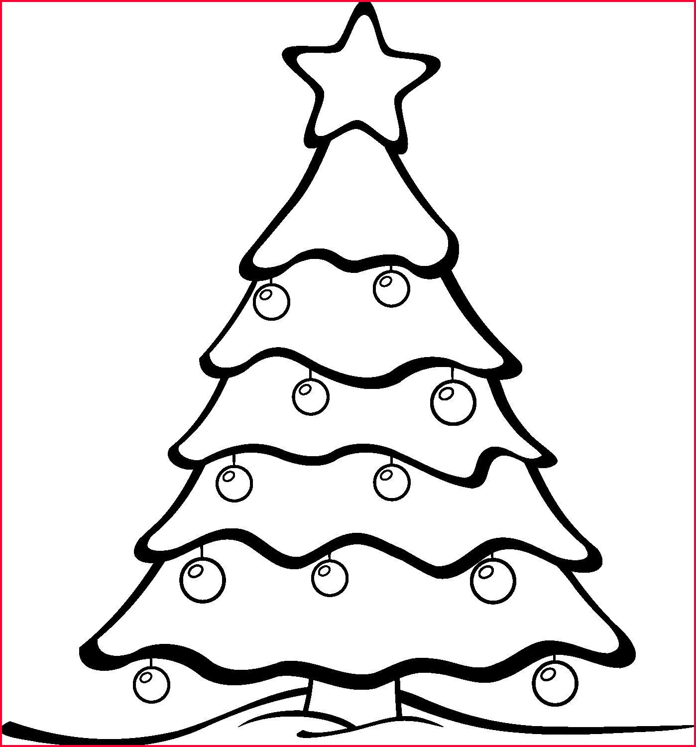 1398x1500 Christmas Tree Drawing