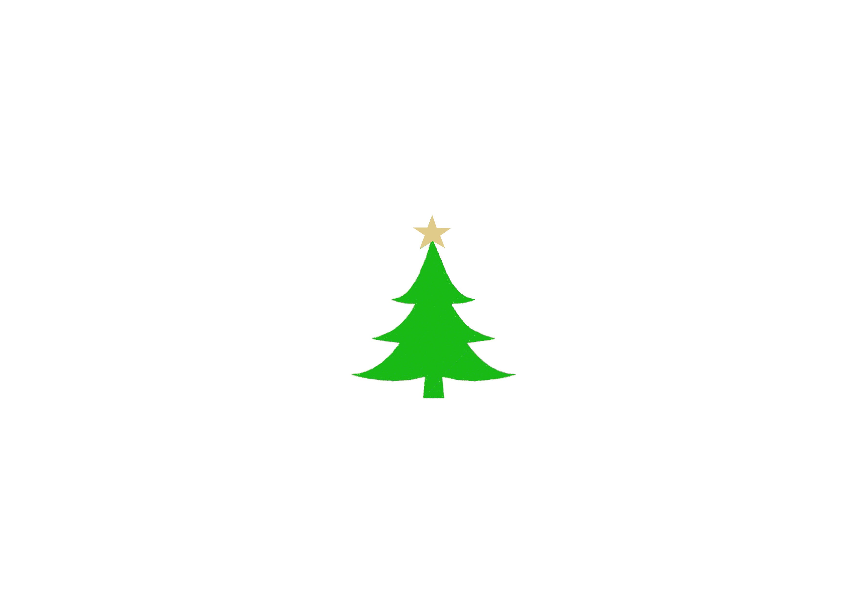 3508x2480 Christmas Tree Drawings Easy