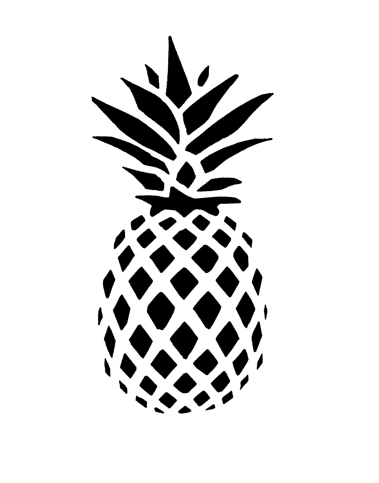 1257x1600 Drawing Geometry Pineapple Transparent Png Clipart Free Download