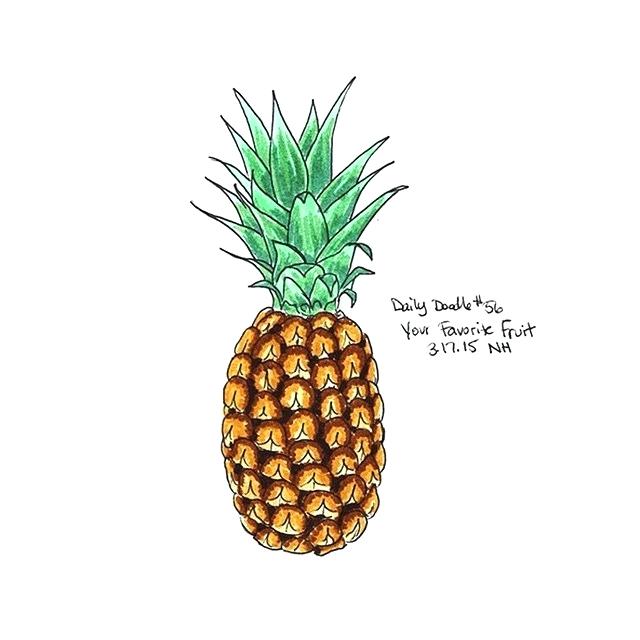 640x640 Pine Apple Drawing Pineapple Drawing Simple