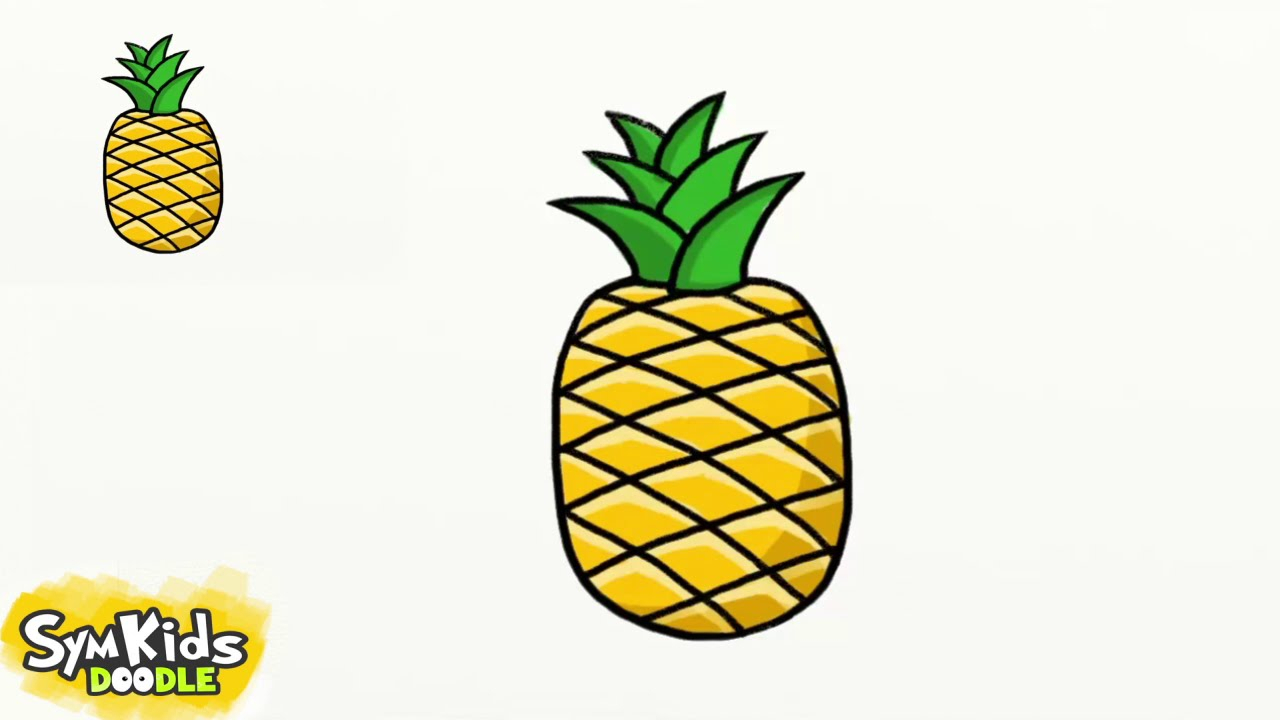 1280x720 Cartoon Pineapple Drawing And Cartoon Pineapple Drawing How