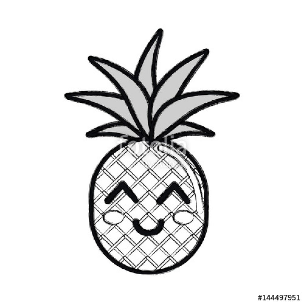 1024x1024 Pineapple Clipart Black And White Camping Clipart House Clipart
