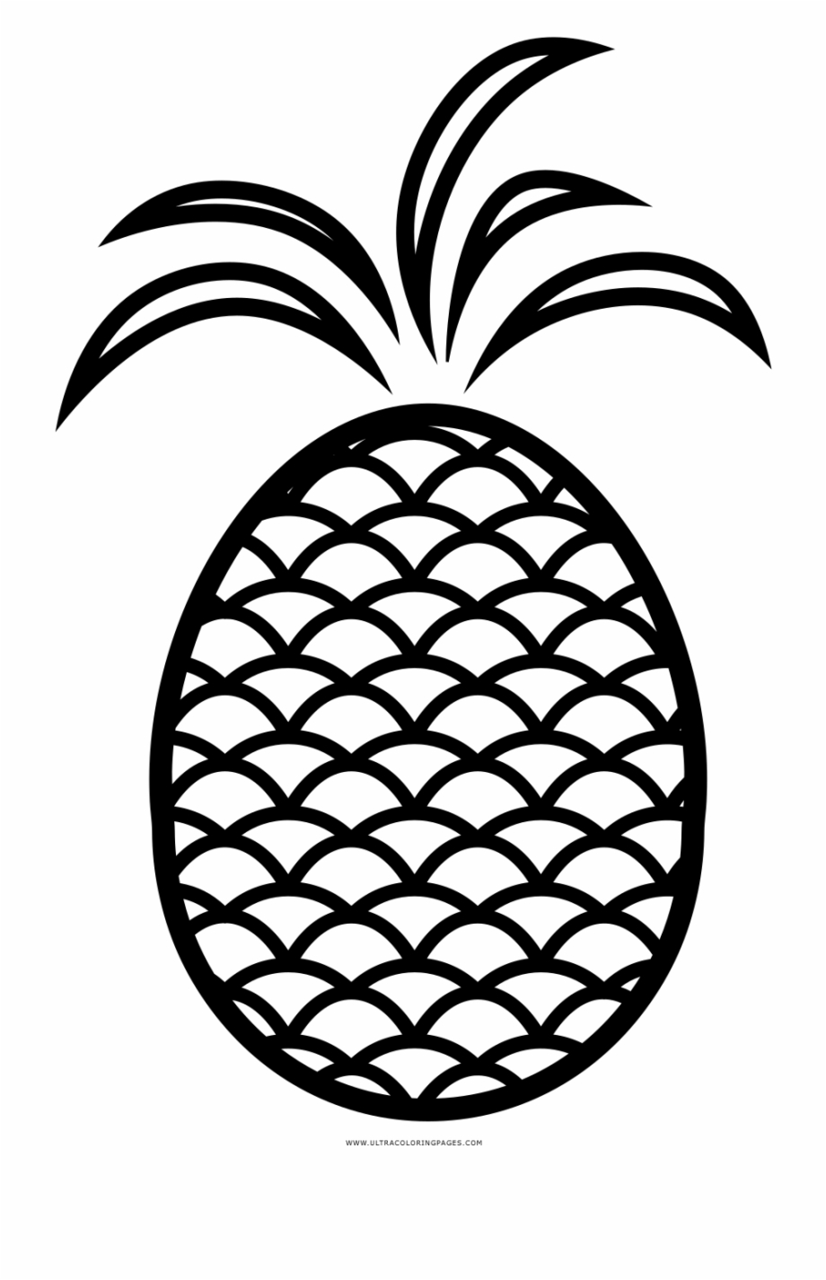 920x1426 Pineapple Coloring Page