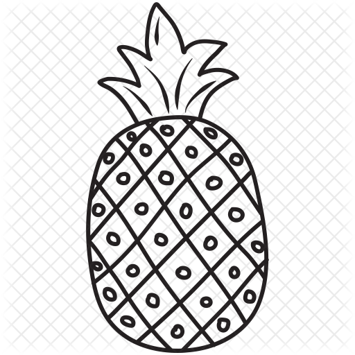 512x512 Pineapple Drawn Transparent Png Clipart Free Download