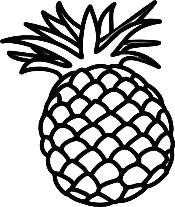 600x712 Pineapple Coloring