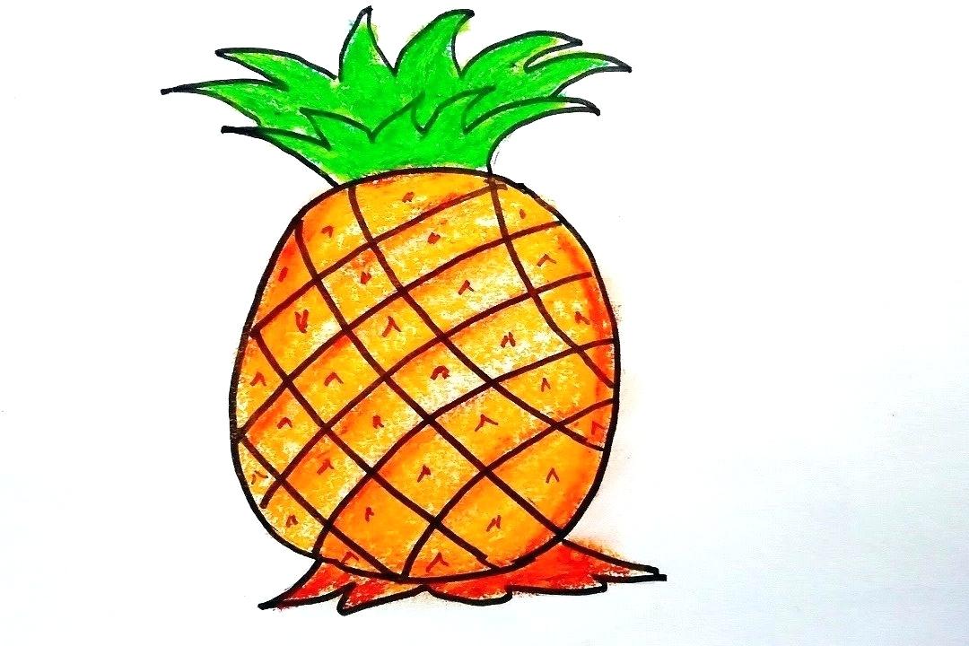 1080x720 Easy Fruits To Draw