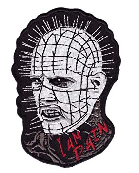285x355 Titan One Europe I Am Pain Pinhead Hellraiser Horror Biker Patch