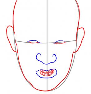 293x302 How To Draw Pinhead, Step
