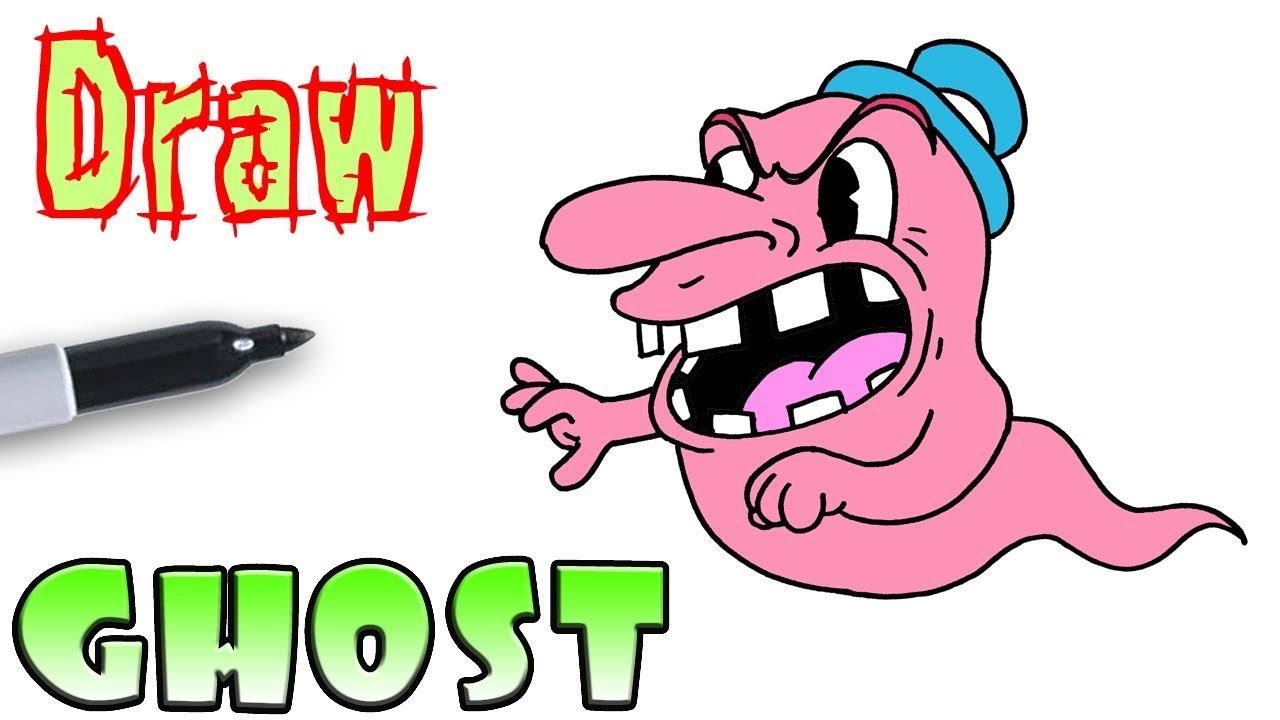1280x720 How To Draw The Pink Ghost Cuphead