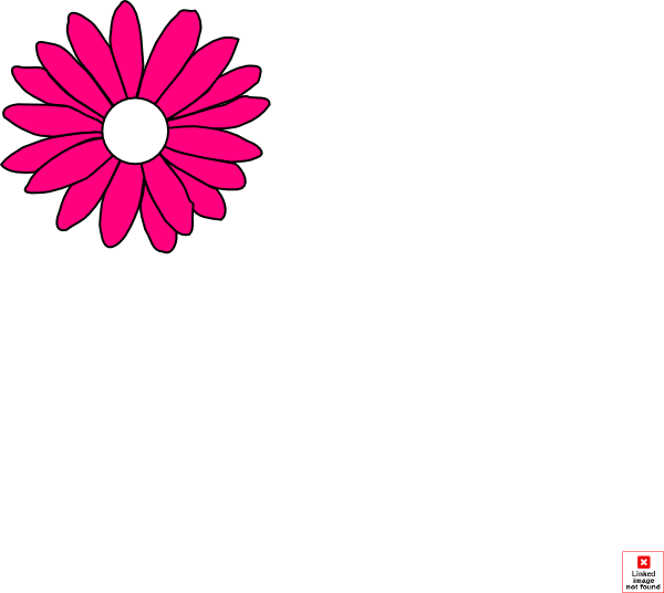 600x536 Pink Daisy Clip Art