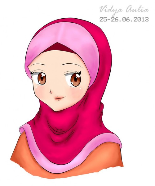 500x599 Girl In Pink Hijab