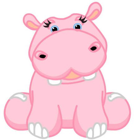 432x451 Drawings Of Hippos Webkinz Pink Hippo Cute! Cartoon Hippo