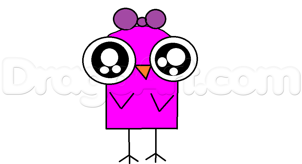 1022x556 Drawing Pink Chilbi Bird Easy, Added